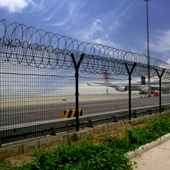 飞机围界-铝包钢机场护栏图片4